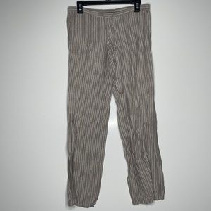Victorias Secret Linen‎ Blend Pants Striped sz 0